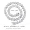Women's Hip Hop Rock Candy Chain Necklace: Round Diamond Collarbone Jewelry