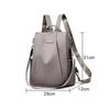 New Women's Multifunction Backpack Casual Solid Color School Bag For Girls Fashion Detachable Strap Travel Shoulder Bag