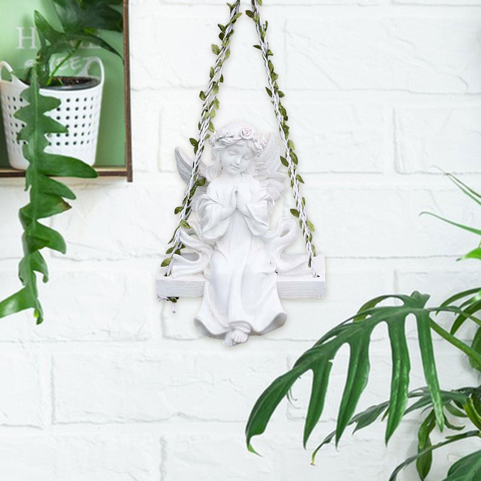 

Garden Resin Decoration Outdoor Hanging Figurine Decorative Fairy Statue Sculpture белый