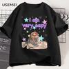 I Am Very Eepy Funny Cat Blanket T-Shirt Cute Sleepy Cat Graphic Tee Women Men Round Neck Print T Shirt Short Sleeve Streetwear