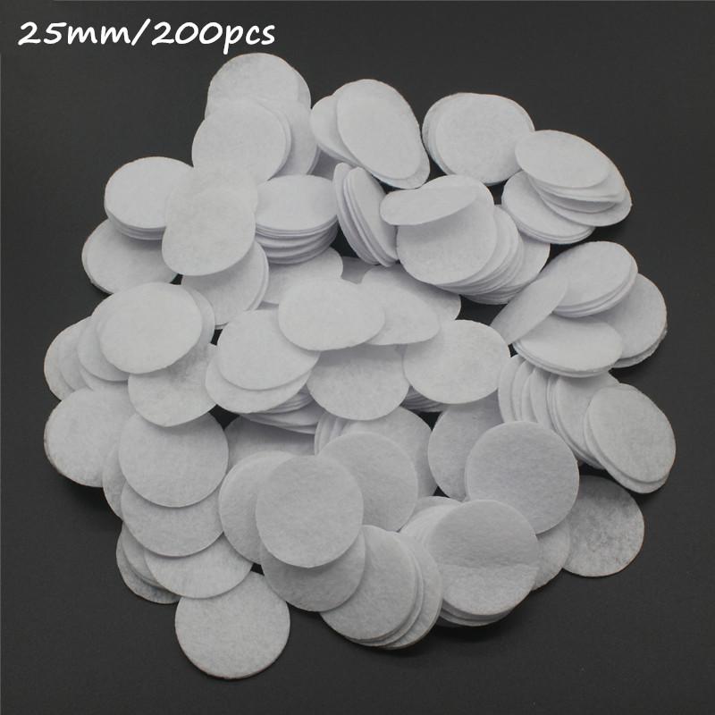8/10/15/20/25/30/35/40/45/50mm Non Woven Round Felt Circle Pads for DIY Crafting Flower Backing Hair Accessories Vacuum Filters