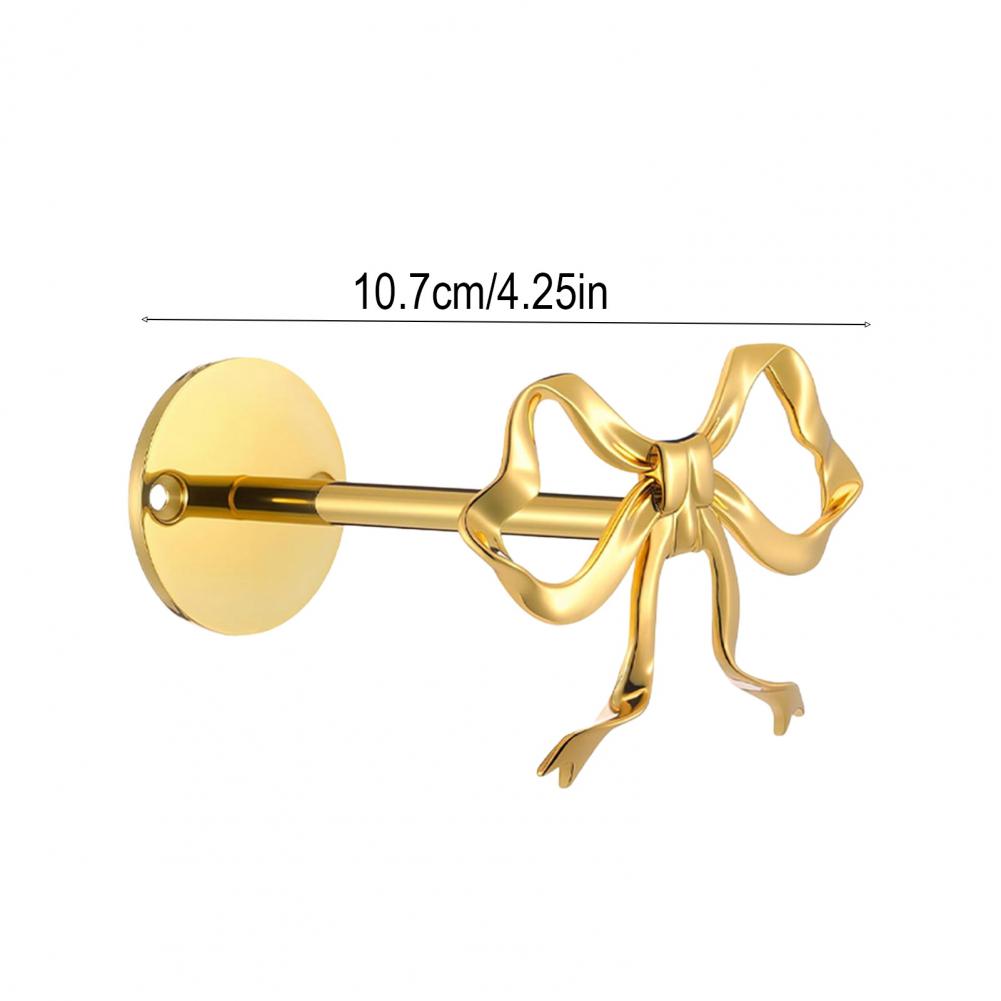 Zestaw 2 metalowych, nierdzewnych ściągaczy do zasłon w kształcie łuku Eleganckie uchwyty do zasłon do dekoracji nowoczesnej sypialni