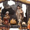 2025 Nativity Scene Indoor Manger Baby Jesus Miniature Figurines Nativity Scene Christmas Decorations For Christian Kids Adults