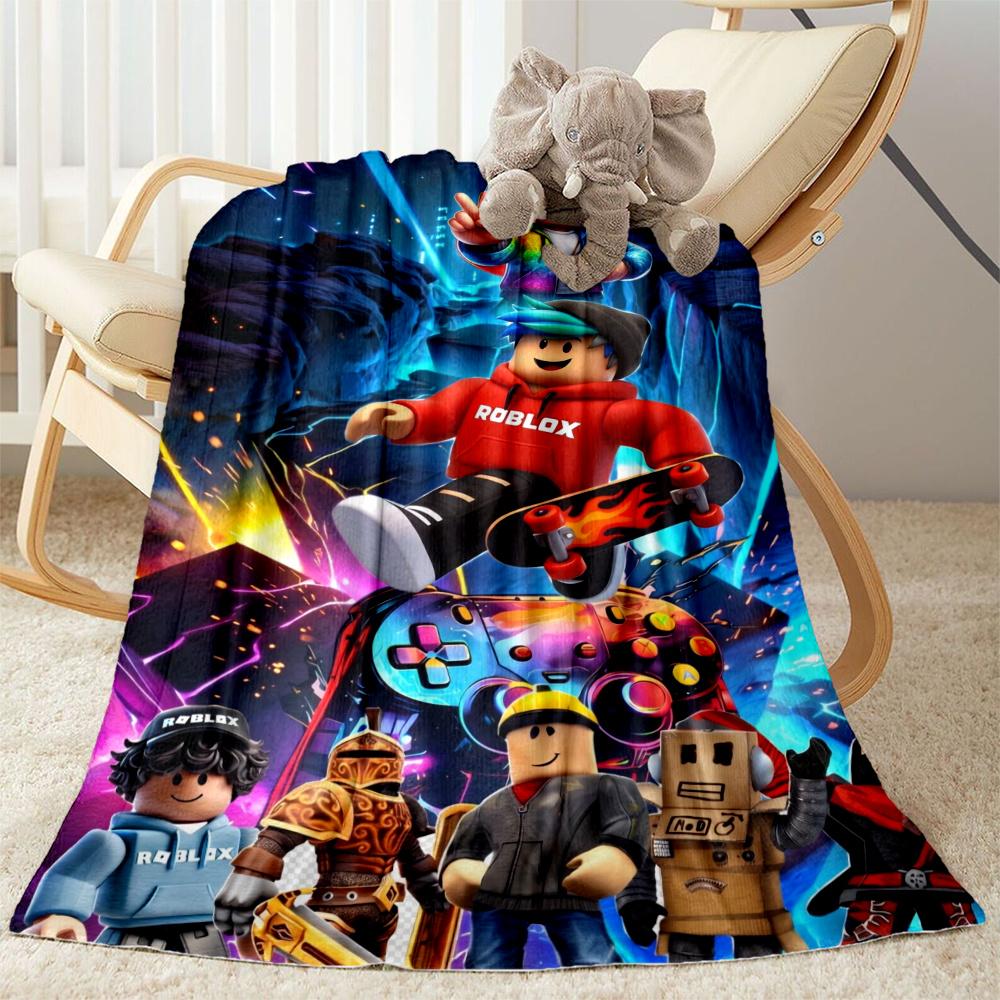Roblox Street Style Avatars Blanket Durable Comfort Suitable For Picnics Office Sofa For All Seasons Playful Design