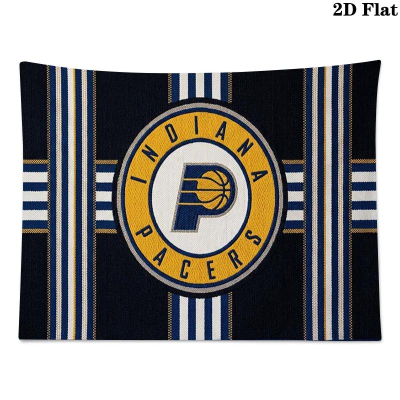 Indiana Pacers Wall Tapestry Aesthetic Wall Hanging Printed Fabric Blanket Decorative Tapestries for Bedroom Living Room Home Decor