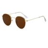 Małe owalne okulary przeciwsłoneczne dla mężczyzn i kobiet Markowy design Luksusowe do podróży Metalowe z filtrem UV400 Zielone soczewki Okulary przeciwsłoneczne Męskie damskie Oprawki 2026