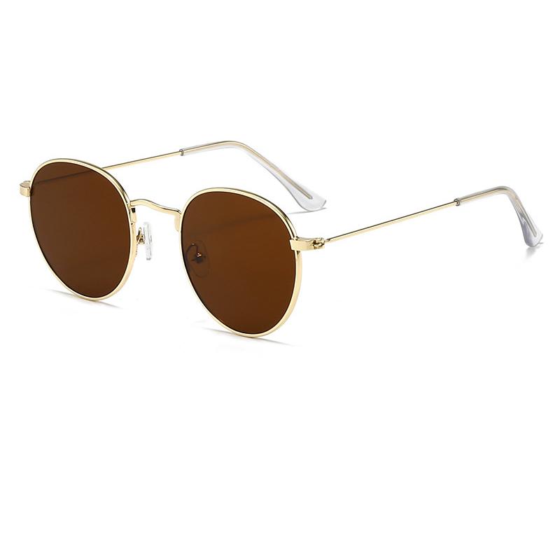 Małe owalne okulary przeciwsłoneczne dla mężczyzn i kobiet Markowy design Luksusowe do podróży Metalowe z filtrem UV400 Zielone soczewki Okulary przeciwsłoneczne Męskie damskie Oprawki 2026