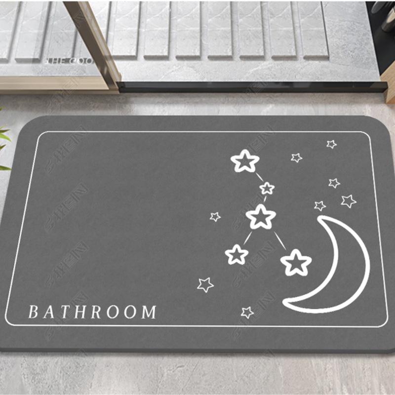 Non-Slip Bathroom Floor Mat - Absorbent, Dirt-Resistant Carpet for Doorway, Bedroom, Toilet