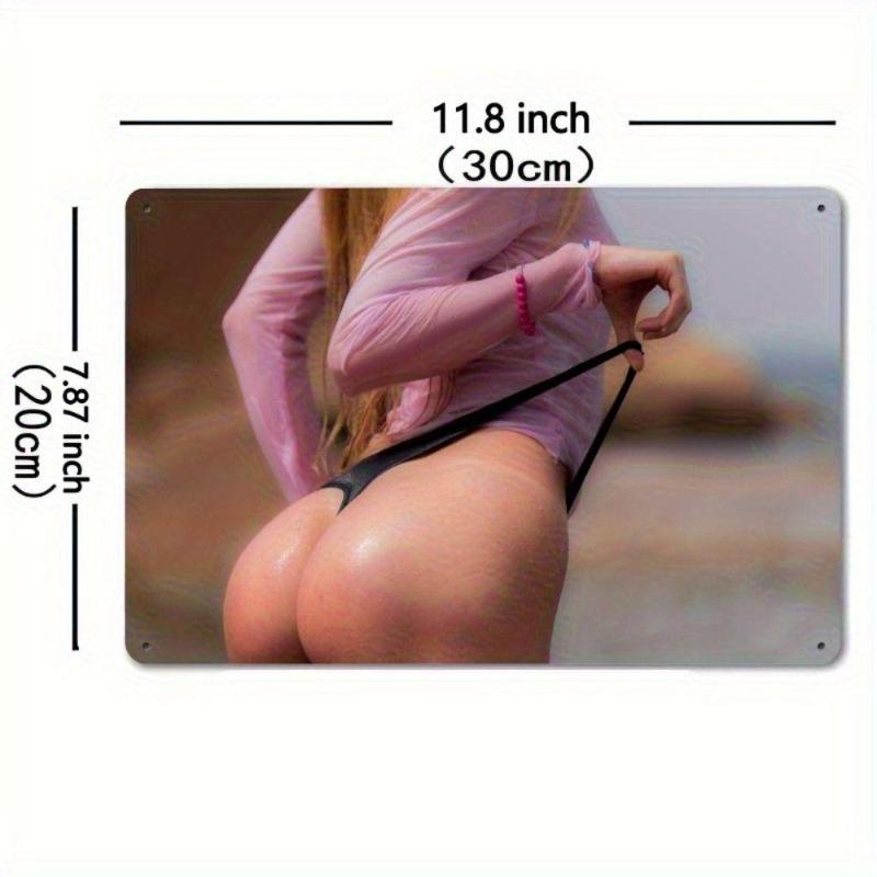 Pin-Up Girl Blechschilder, Garage Werkstatt Metalldekor 20x30cm