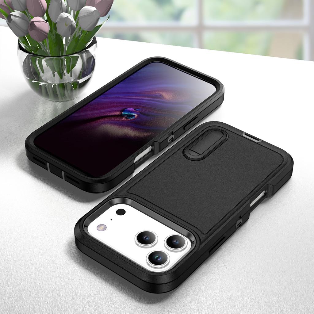 Kickstand Holder Three Layer Case for Iphone 17 Pro Max 15 16 Plus 14 17 Air 12 13 Pro Iphone16 Iphone17 Iphone13 Cover
