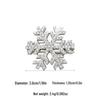 High-End Rhinestone Snowflake Hair Clip - Full Diamond Metal Duckbill for Frizzy Hair