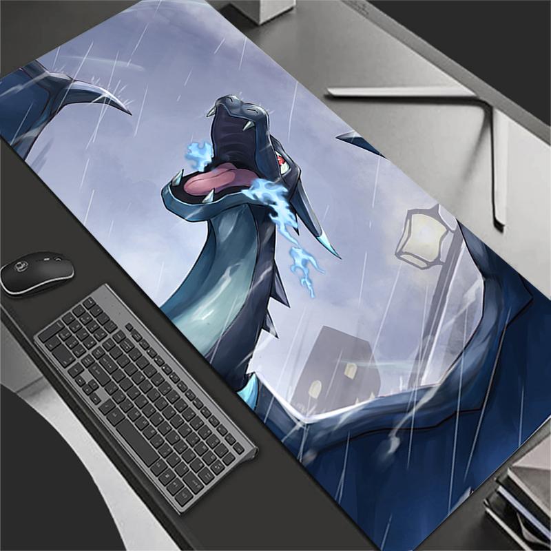 Kawaii Mouse Pad Anime xxl Cute Girl Gabinete Gamer Computer Desk Mat Keyboard Gaming Accessories PPokemons Charizard Mousepad