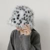 Women's Fur Trimmed Leopard Winter Hat