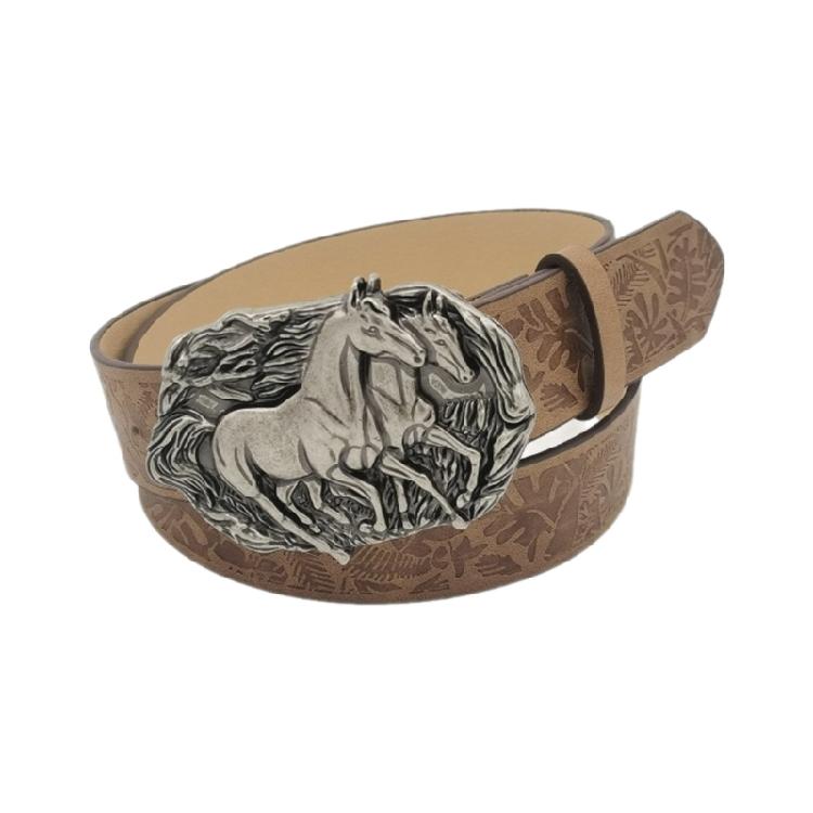 

PU Belt Adjustable Length Embossed Pattern Waist Belt Woman Jeans Dresses Skirt Coat Decors Motorcycle Western Belt