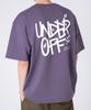 UNDEROFF Oversized Crew Neck Graffiti Back Logo Short Sleeve T-Shirt Black