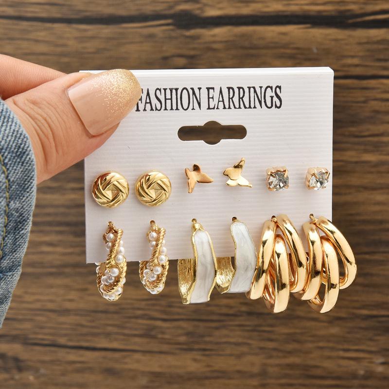 Chic Cross-Border Fashion Earrings for Women: Elegant and Versatile Ear Drops with a Bold, High-End Look