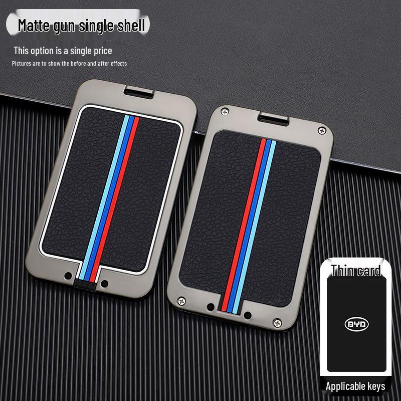 High-End Aluminum Alloy Key Cover for BYD Han EV, Qin, Song Pro, and Han DM