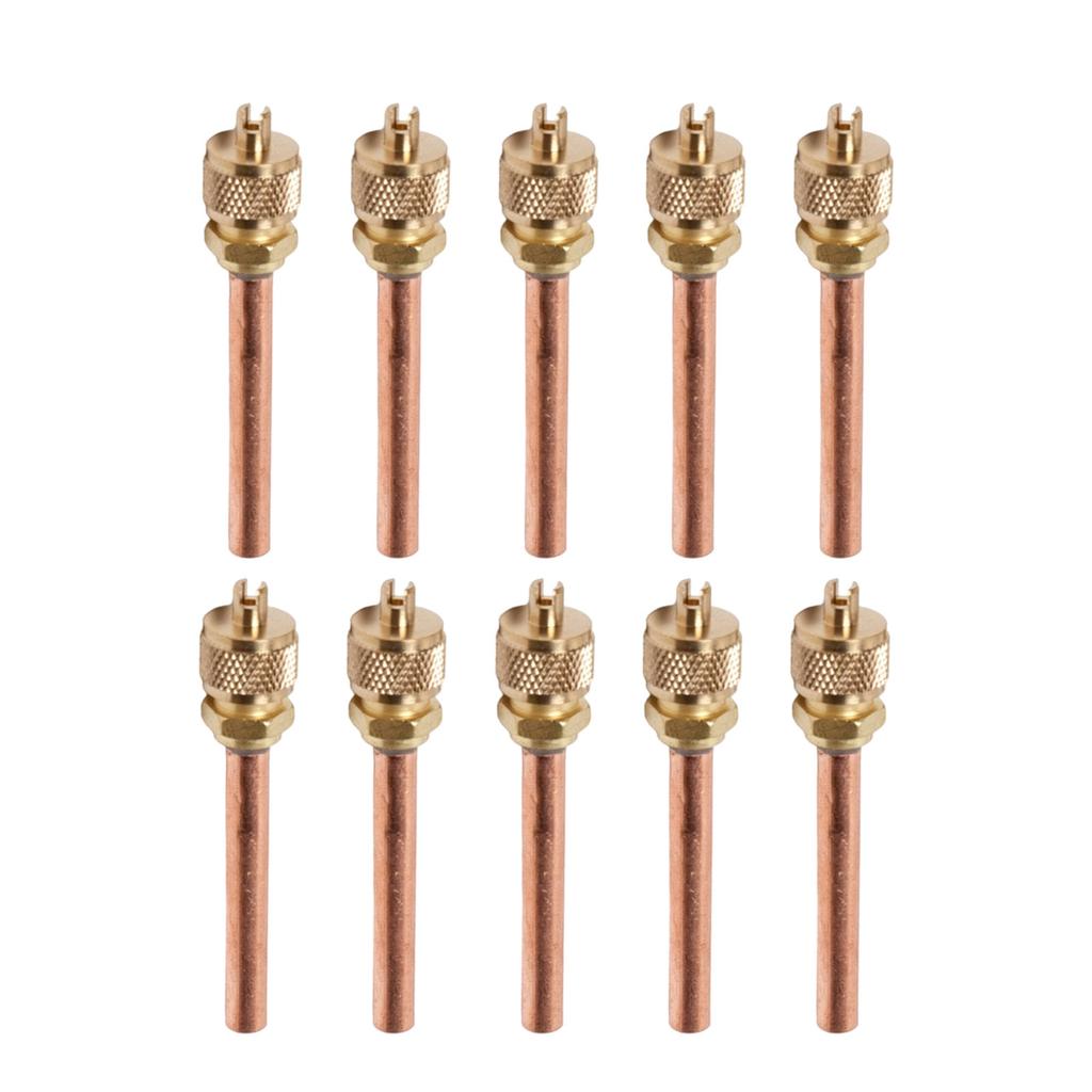 10 STÜCKE HVAC Service Zugangsventile Vakuum Kupfer Füllzugangsventile Abzieher 1/4" SAE Kälteanlagen-Kit Ventile