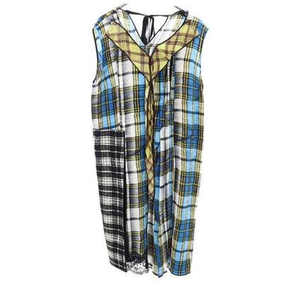 Check Pattern No Sleeve One Piece 12 Women Used