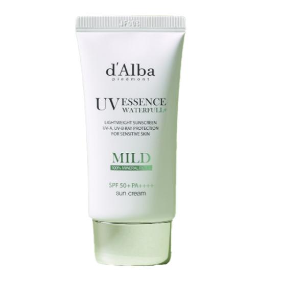 d’Alba Vegan Waterfull Mild Sunscreen SPF50+ PA++++ 50ml – Gentle Hydrating UV Protection 50ml