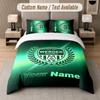 Custom Bedding Set Werder Bremen FC Pattern, Print Name Text 1 Duvet Cover plus 2 Pillowcases Home Textile