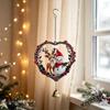 Santa Reindeer Wind Chime Sturdy 3 Bells Christmas Holiday Hanging Decoration Pendant