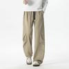 WRPCE Men's Solid Casual Straight-Leg Cargo Pants