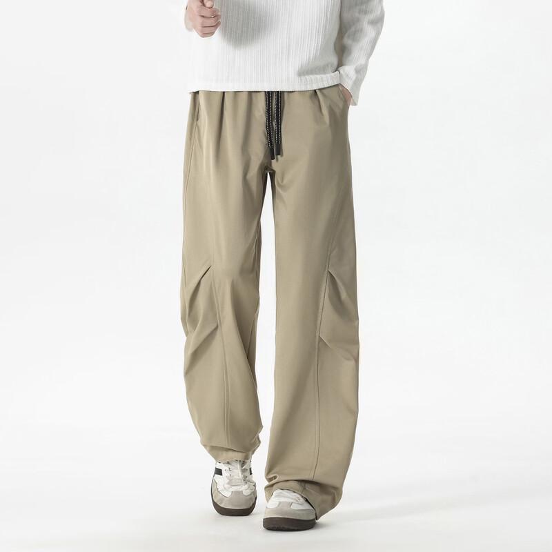 WRPCE Men's Solid Casual Straight-Leg Cargo Pants