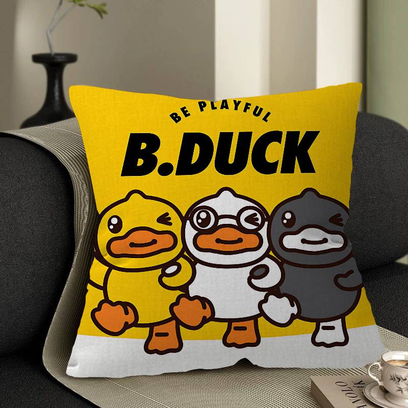 B-B Duck Anime Personalized Pillow Cover Kids Bedroom Wild Party Decor Pillowcase Kid Birthday Shower Gift