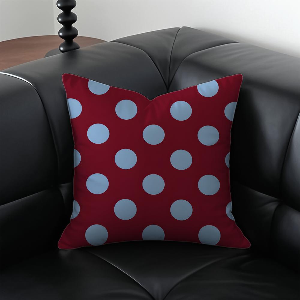 

Classic Polka Dot Retro Dot Cushion Cover Pillow Case Antidustmite Invisible zipper silky plush cushion 40x40cm
