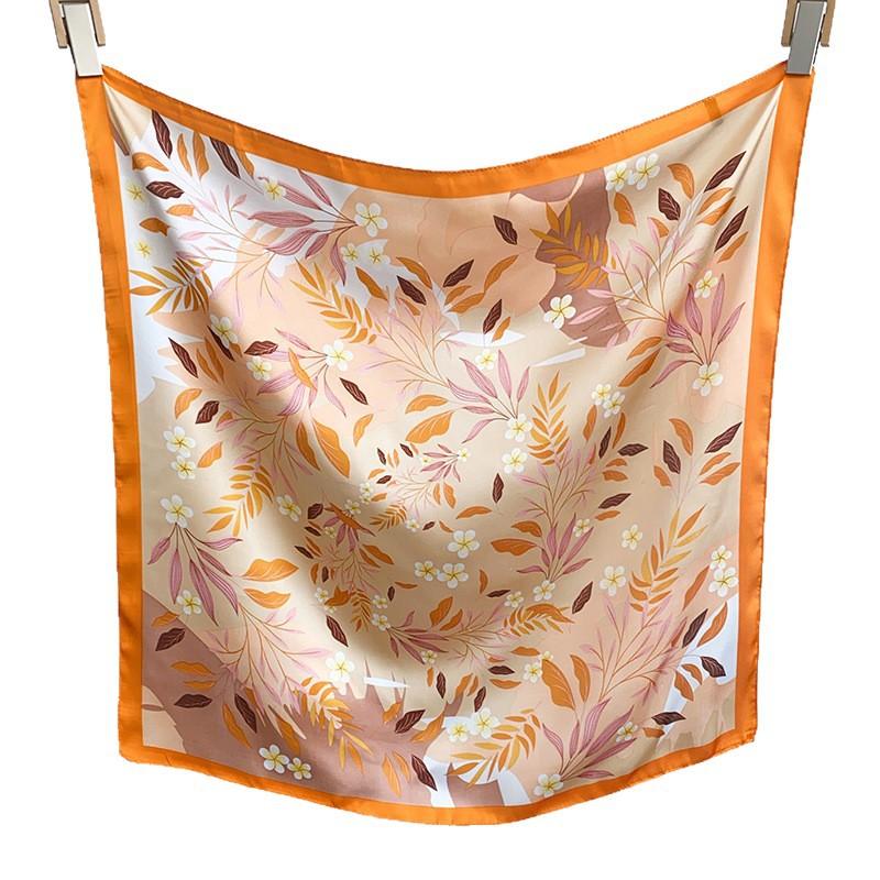 Korean Version of High-end Simulation Silk Scarf Women's Spring Summer New Fashion Light Luxury Versatile Decorative Square Scarf Shawl Scarf