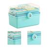 3-lagige Medikamenten-Aufbewahrungsbox, große Kapazität, wasserdicht, stoßfest, tragbare Medikamentenbox für zu Hause