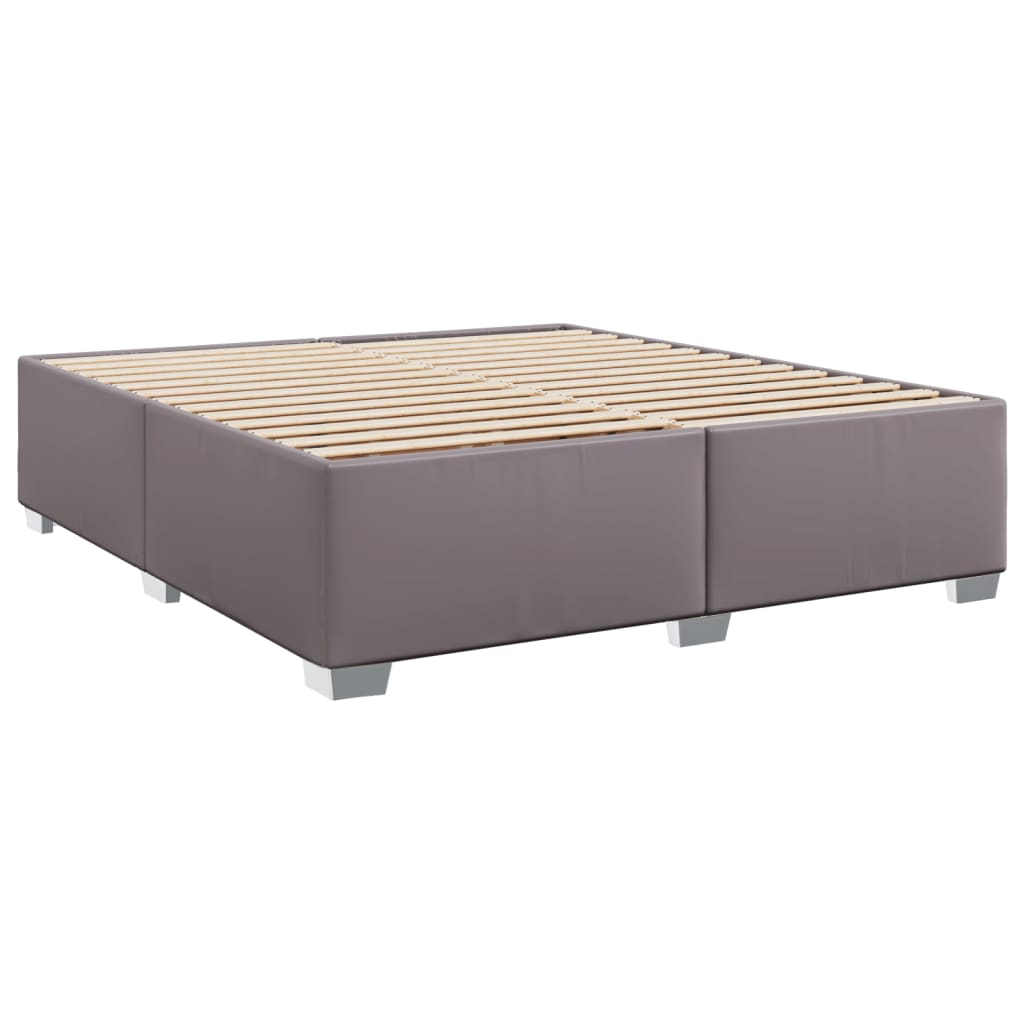 Bed Frame Gray 180x200 cm Faux Leather