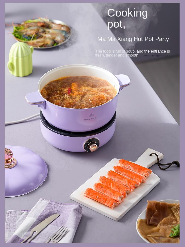 220V Electric Grill Barbecue Machine Home Electric Hot Pot Multi Cooker with 2 Pots