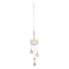 Cattura Sole in Cristallo Suncatcher con Luna Farfalla & Falena, Cattura Sole a Prisma per Decorazione da Appendere alle Finestre, Generatore di Arcobaleno per Giardino sul Soffitto