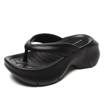 Fashion New Women Platform Slippers Women Flip Flops Summer Women Heels Fashion Soft Beach Slides Indoor Bathroom Flat Slippers