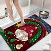 1Pc Gnome Christmas Tree Celebration Carpet Rug Soft Washable Antislip Home Living Room Sofa Mats Personalized Christmas Rug