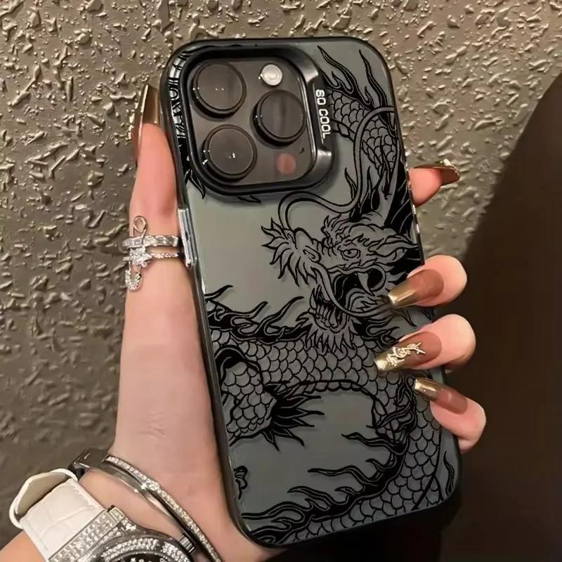Coque de téléphone Dragon Chinois pour Samsung Galaxy A15 A35 A54 A55 S20 S21 5G S25 S24 S23 S22 Ultra Plus S24 FE Coque Arrière