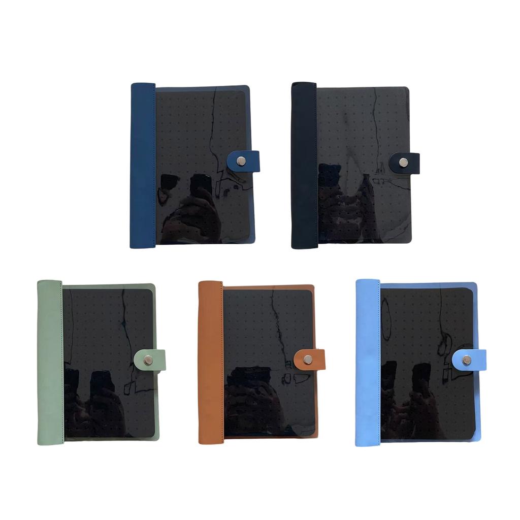 8 Pages Pin Display Book Portable Organizer with Clear Cover Travel Friendly Pin Book Suitable for Brooch Collectors