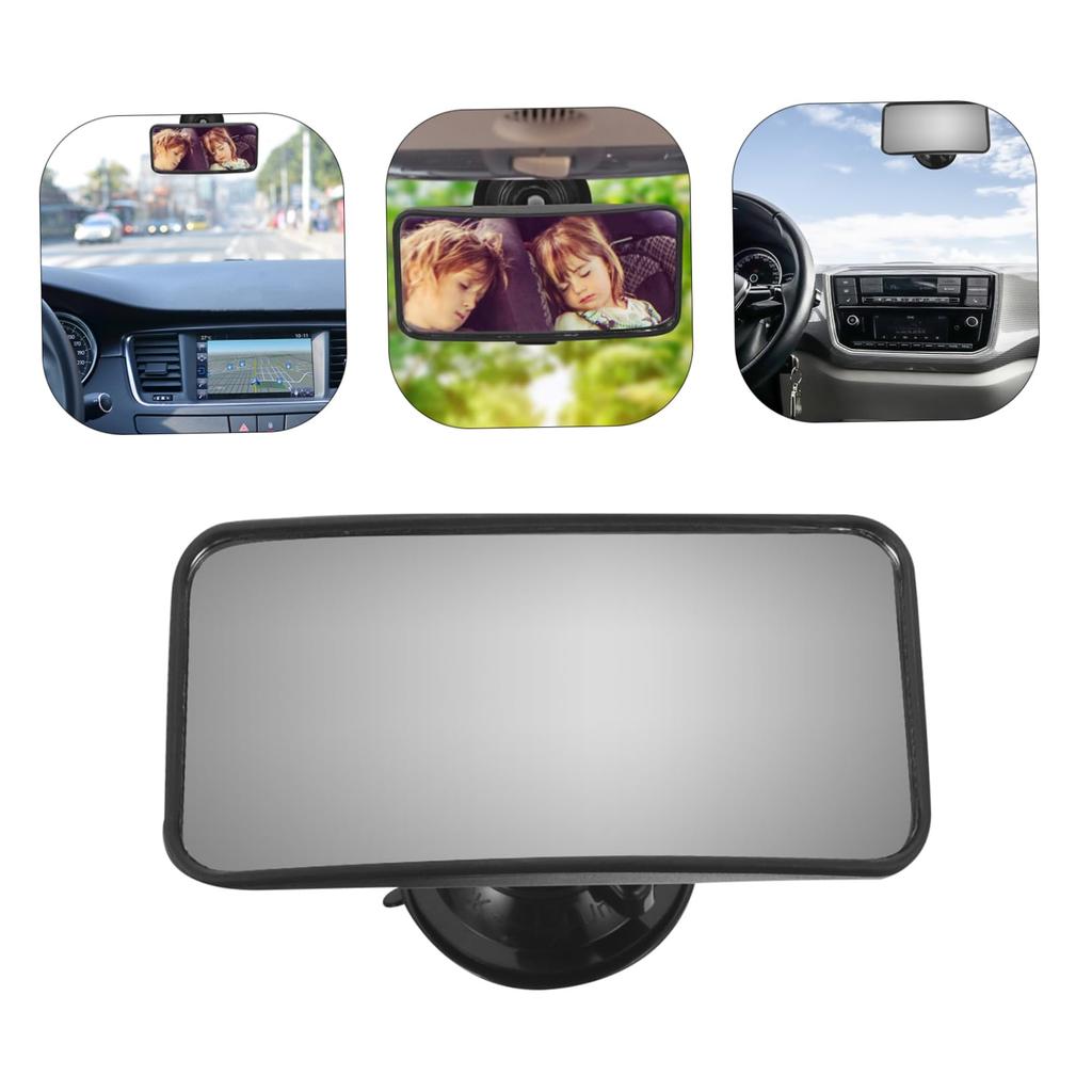ERINGOGO Observation Mirror Inside Car Adjustable Car Rear Mirror Adjustable Suction Cup 7 Cup