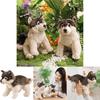 Wolf Plush Toy Animal Figurine With Short Pile Material For Kids And Adults