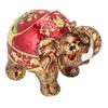 Zinc Alloy Innovative Spherical Vintage Elephant Ashtray with Cover Multifunctional Office HomeGold