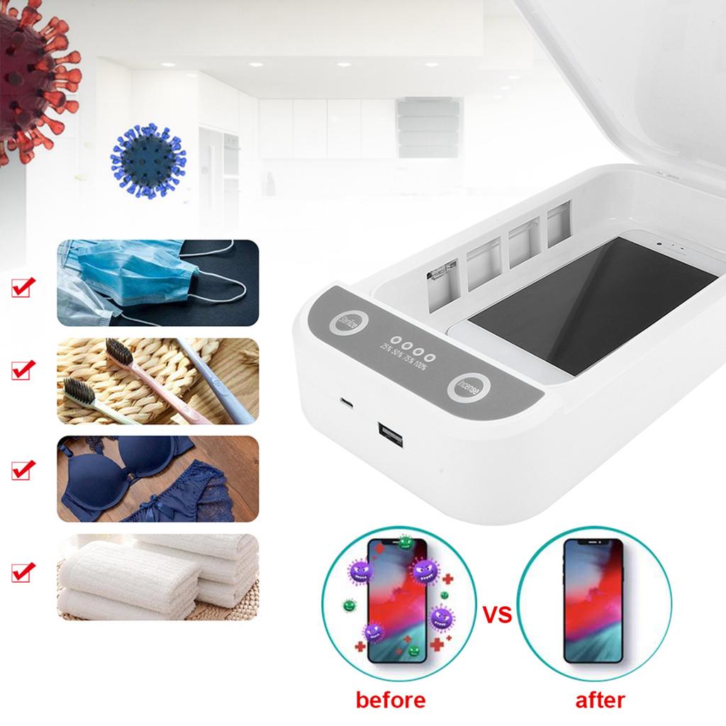 Multifunction Phone Ultraviolet Light Mouth‑Muffle Cleaning Box Washing Tool Accessory