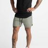 Sports Shorts Solid Color Loose Drawstring Summer Quick Dry Zipper Pockets Shorts for Fitness