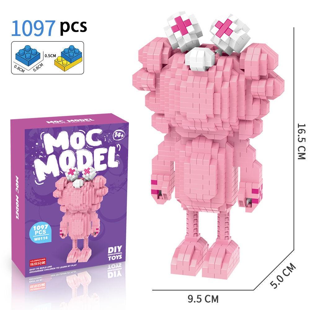 [Spot] micro diamond building blocks small particles assembled adult three-dimensional high difficulty cartoon model birthday gift toy set