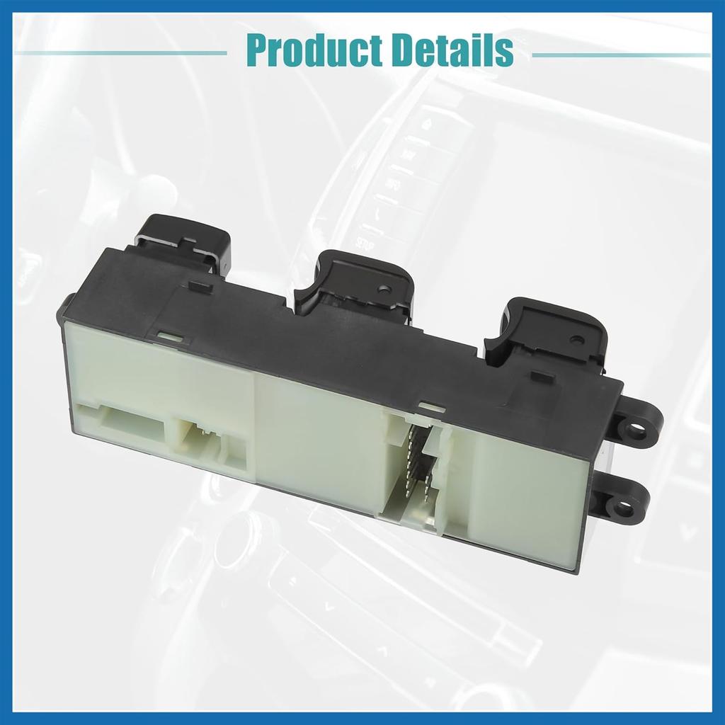 Front Left Driver Side Master Power Window Switch Fit for Nissan Armada Titan 2004 2005 No.254017S200 - Pack of 1 Black Item Replacement