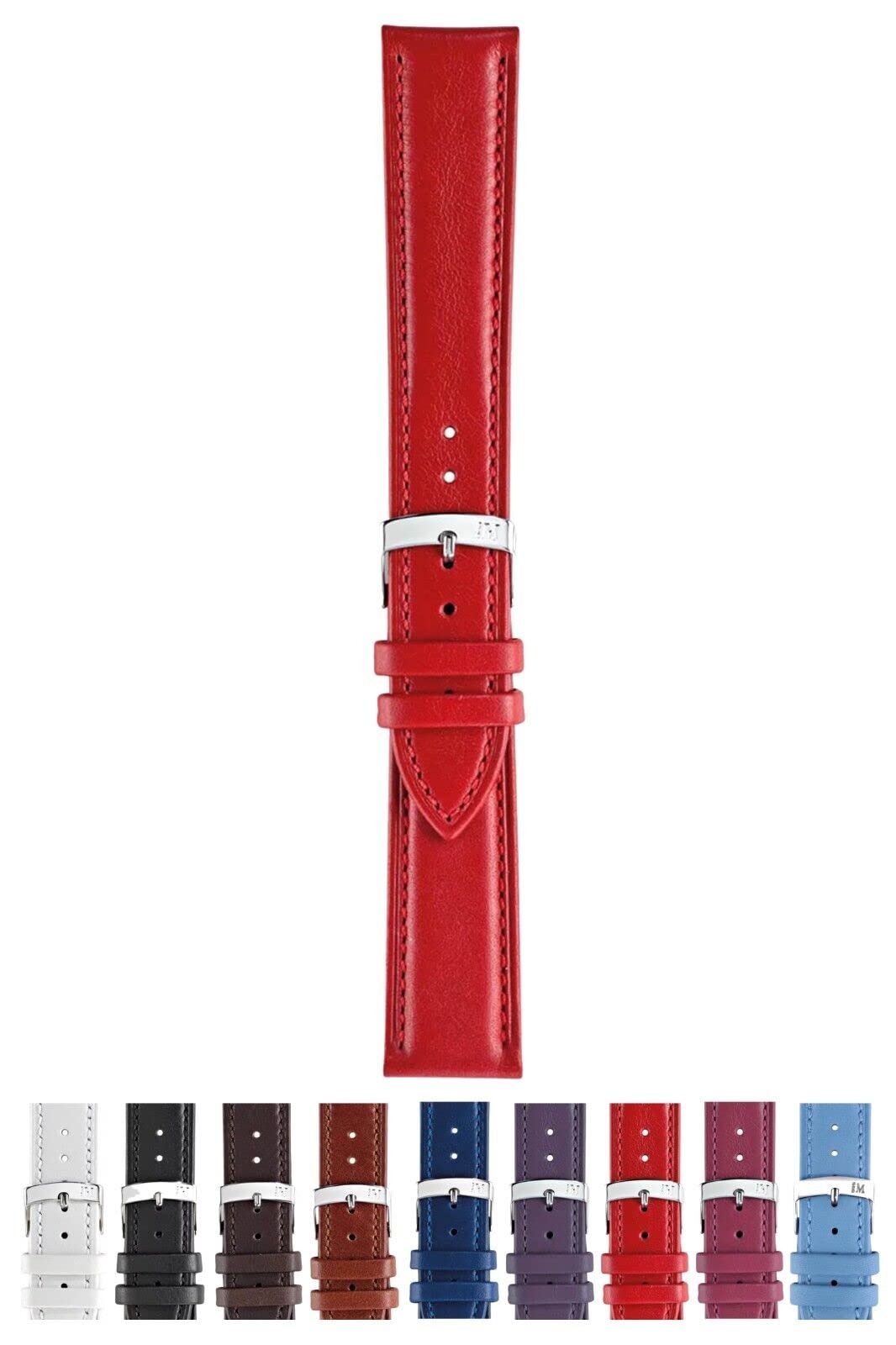 [MORELLATO] Watch Strap, Cowhide Leather, MUSA, 16mm, Red, with Replacement Tool [Official Import] X3935A69083016