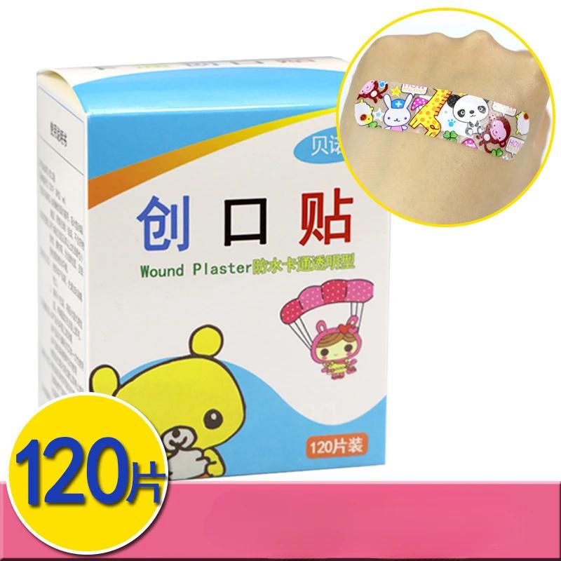 Cartoon Animal Pattern Waterproof Hemostasis Kids Band Aid Stickers Adhesive Bandage Wound Strips Plasters for Children