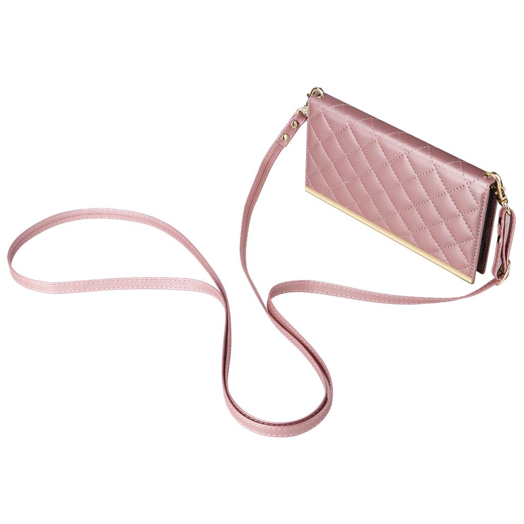 For Samsung Galaxy S21 FE 5G Leather Case Suction Cup 3 Card Slots Phone Cover