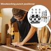 Wood Dowel Hole Drill Guide Multipurpose Self-Centering Dowel Jig Kit Straight Hole Drilling Set Portable Woodwork Tool For Home